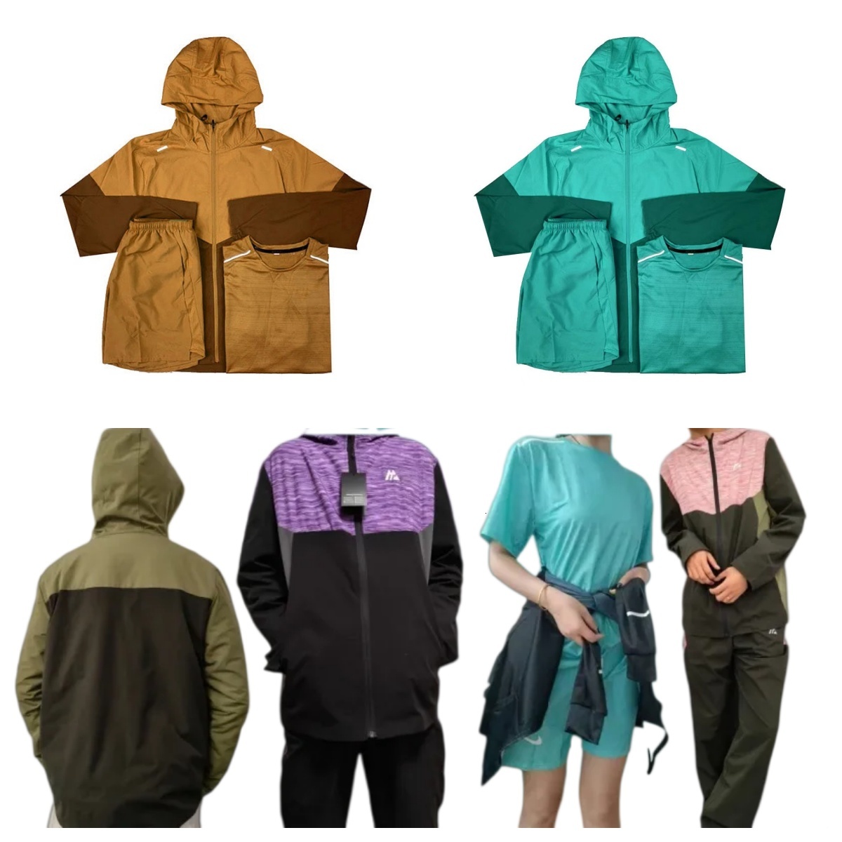 Nikiniki miler monterex high quality three piece designer short sleeve unisex soft street training active wear set 90 22 31
