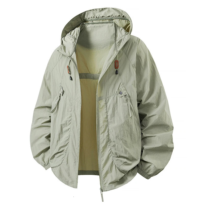 Spring Summer Mens Lightweight Hiking Jacket Outdoor Men Suncreen Breathable Hooded Coats Quick Dry Sports Fishing Jackets 260611