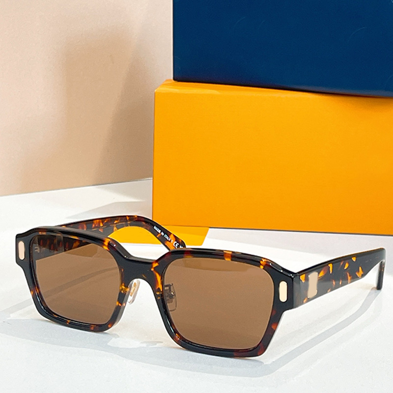 Z2677U Hot selling womens square sunglasses luxury classic acetate frame square glasses mens womans outdoor leisure travel sunglasses