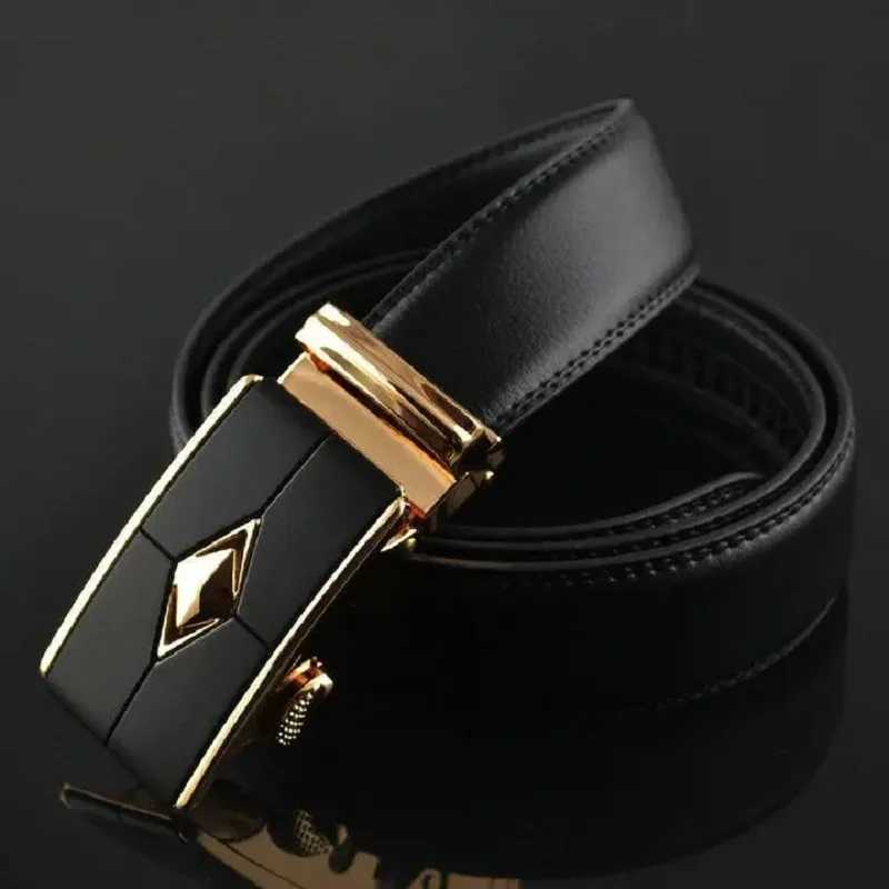 Luxus Herren Gürtel Hohe Qualität Echtes Leder Gürtel Männliche Metall Automatische Schnalle Gürtel Berühmte Mode-Business Herren Taille BandT260612