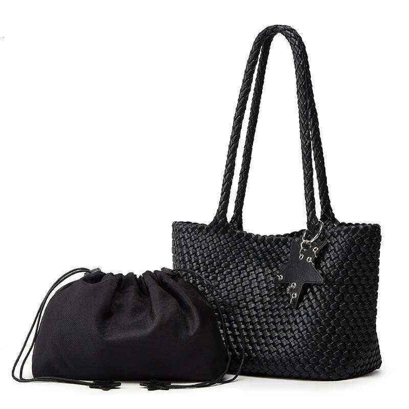 Niche-Designed 2-Piece Fashionable Solid-Color Versatile Minimalist Women's Handheld & Shoulder Tote Bag