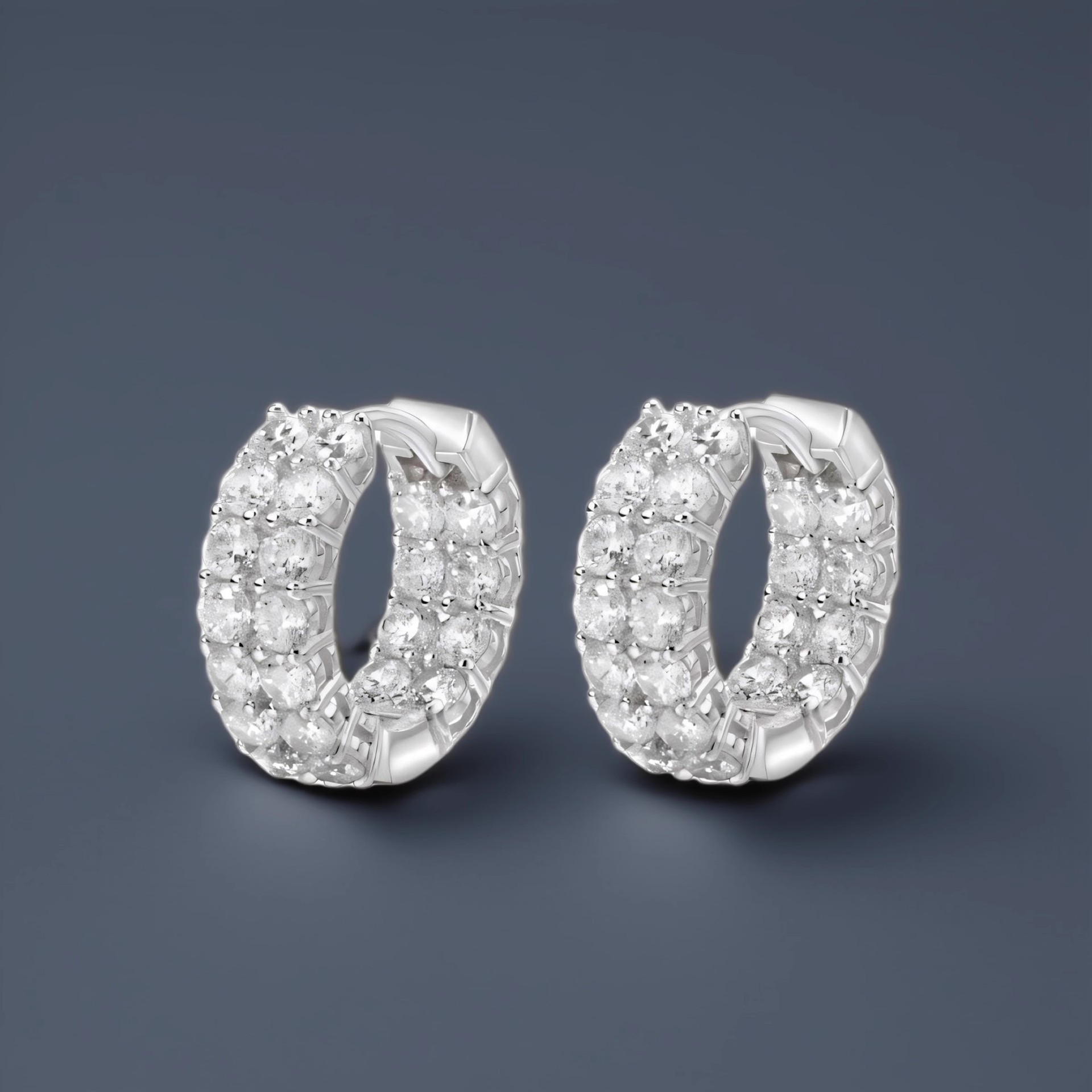 2026 Choucong Hip Hop Clip Earrings Vintage Jewelry 925 Silver Fill Double Round Cut 5A Cubic Zirconia CZ Diamond Elegant Women Men Fashion Earring