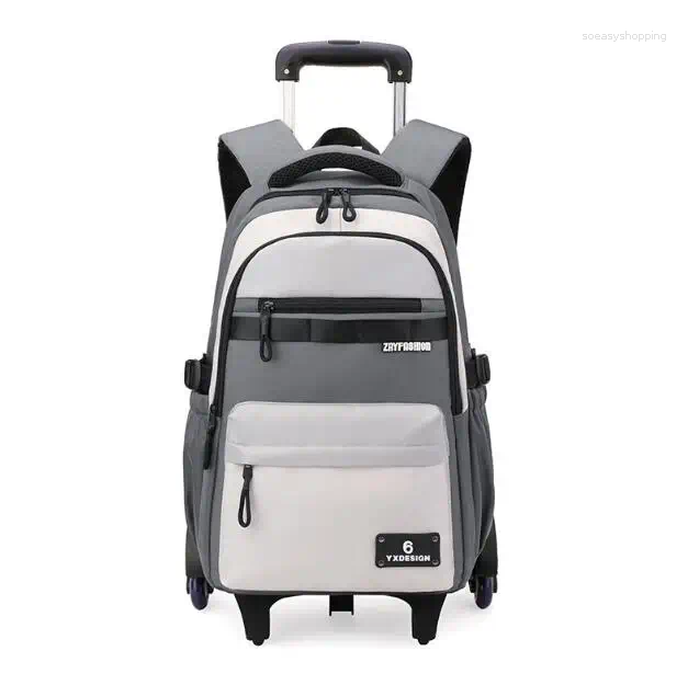 School Bags Rolling Bag For Teenager Boys Kids Middle Wheeled Backpack With WheelsSchool Trolley