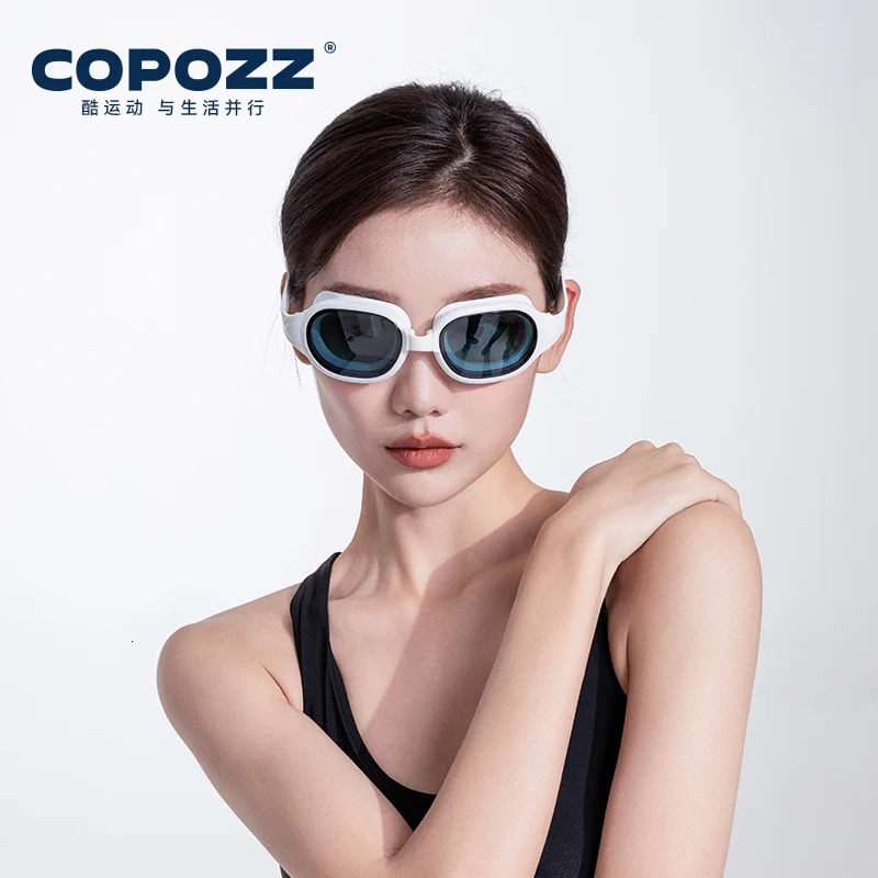 COPOZZ Professional Swimming Goggles Men Women Anti fog UV Protecionss Waterproof Swimming Glasses Swim Eyewear 260612