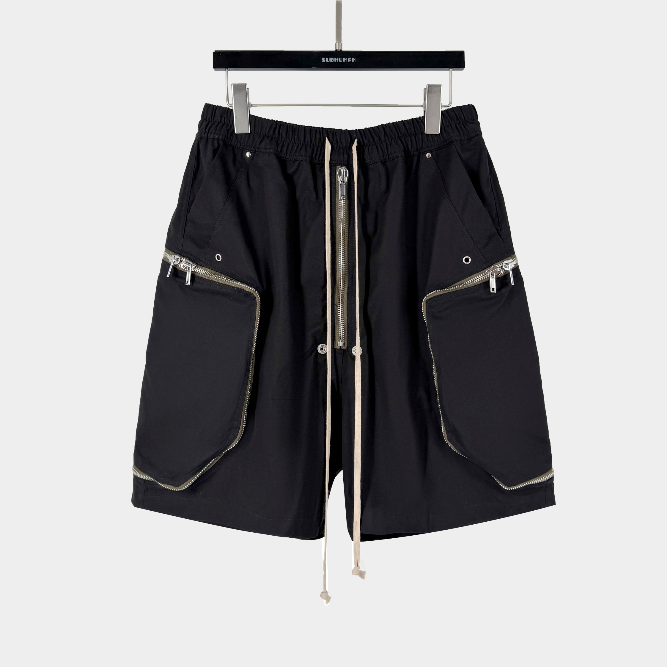 2026 Dark Series Large Pocket Multi-Zip Design Regular Fit Men's Workwear Five-Inch Pants Shorts