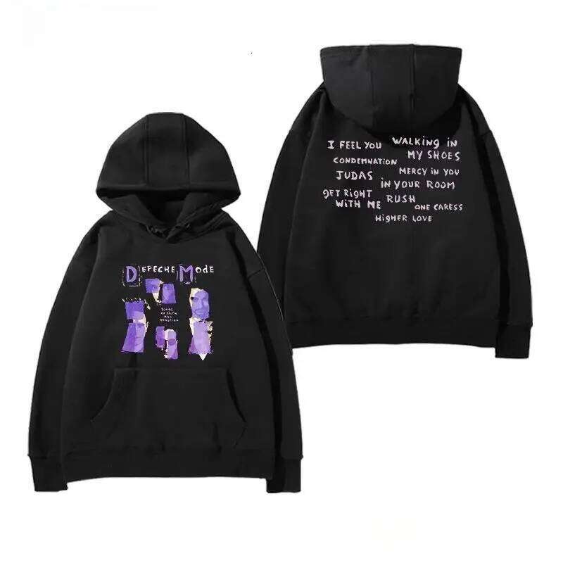 Retro Rock Band Pullover Depeche Mode Violator Hoodie Hip Pop Y2k Long Sleeve Sweatshirt Oversize Tops Men Clothing Unisex 26L0612