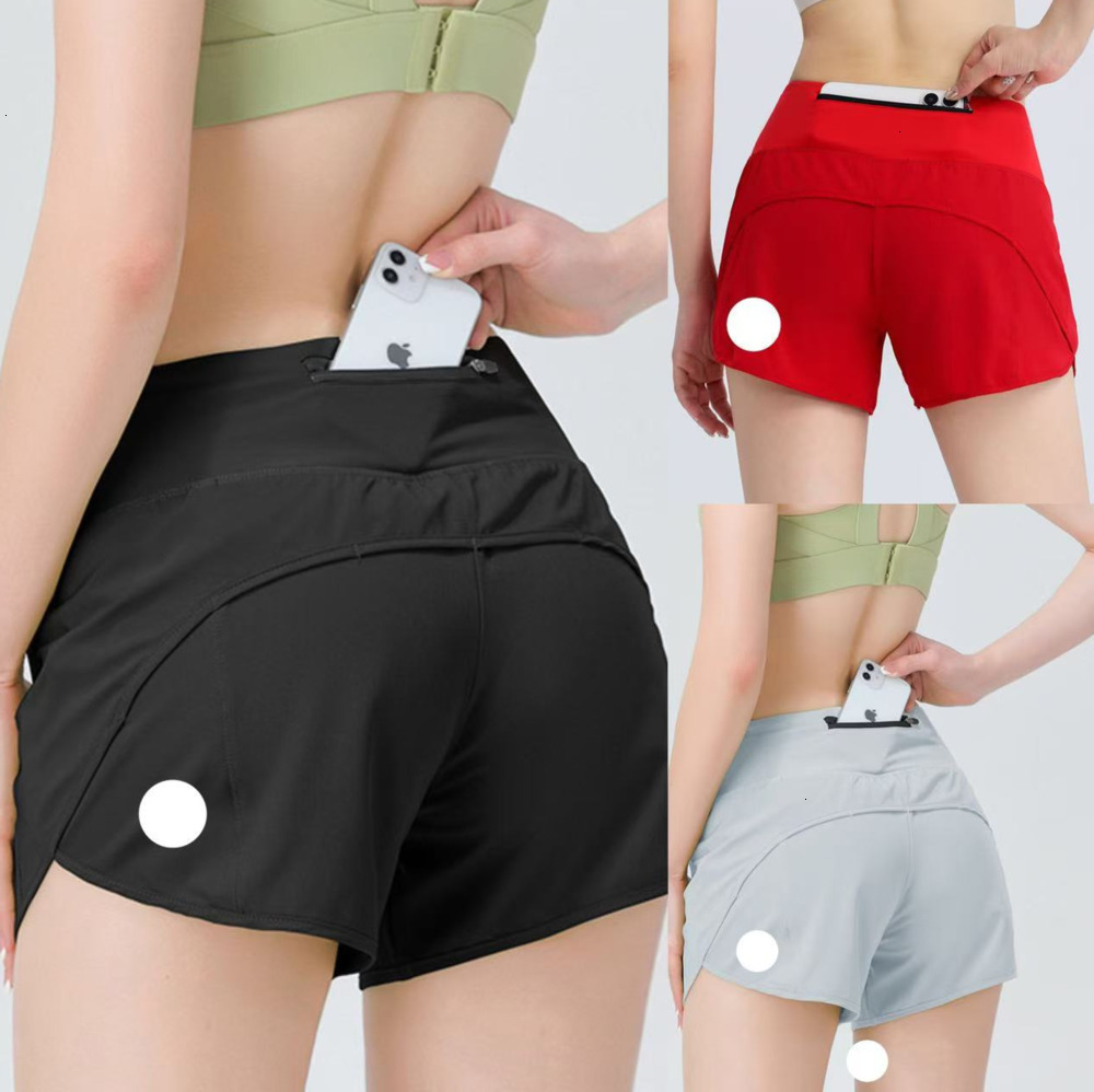 women yoga Short Speed Up High-Rise Lined Waist Sports Shorts Womens Set Quick Drying Loose Running Clothes Back Zipper Pocket Fitness Yoga fjhx