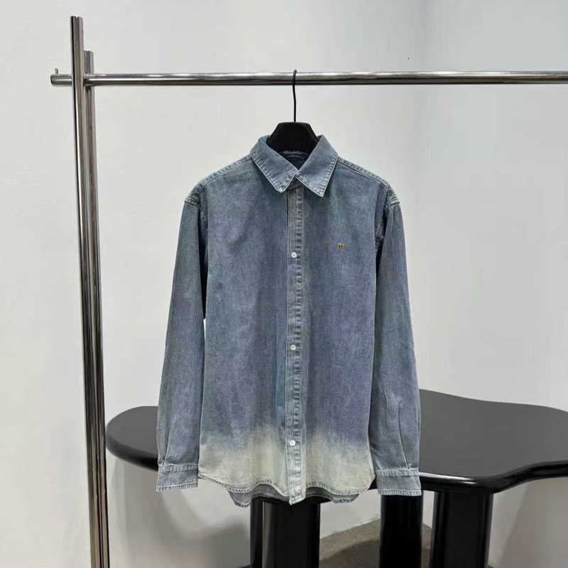 Designer Women's Jackets woman Clothing M Brand 26 Spring/Summer New Denim Shirt Jacket Versatile Loose Casual Long Sleeve Shirt