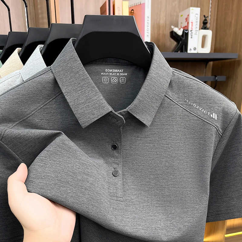 Short Shirts Mens Heathered Sleeve Casual Business Shirt Breathable Quick Dry Lightweight Summer Tops for Men M260612