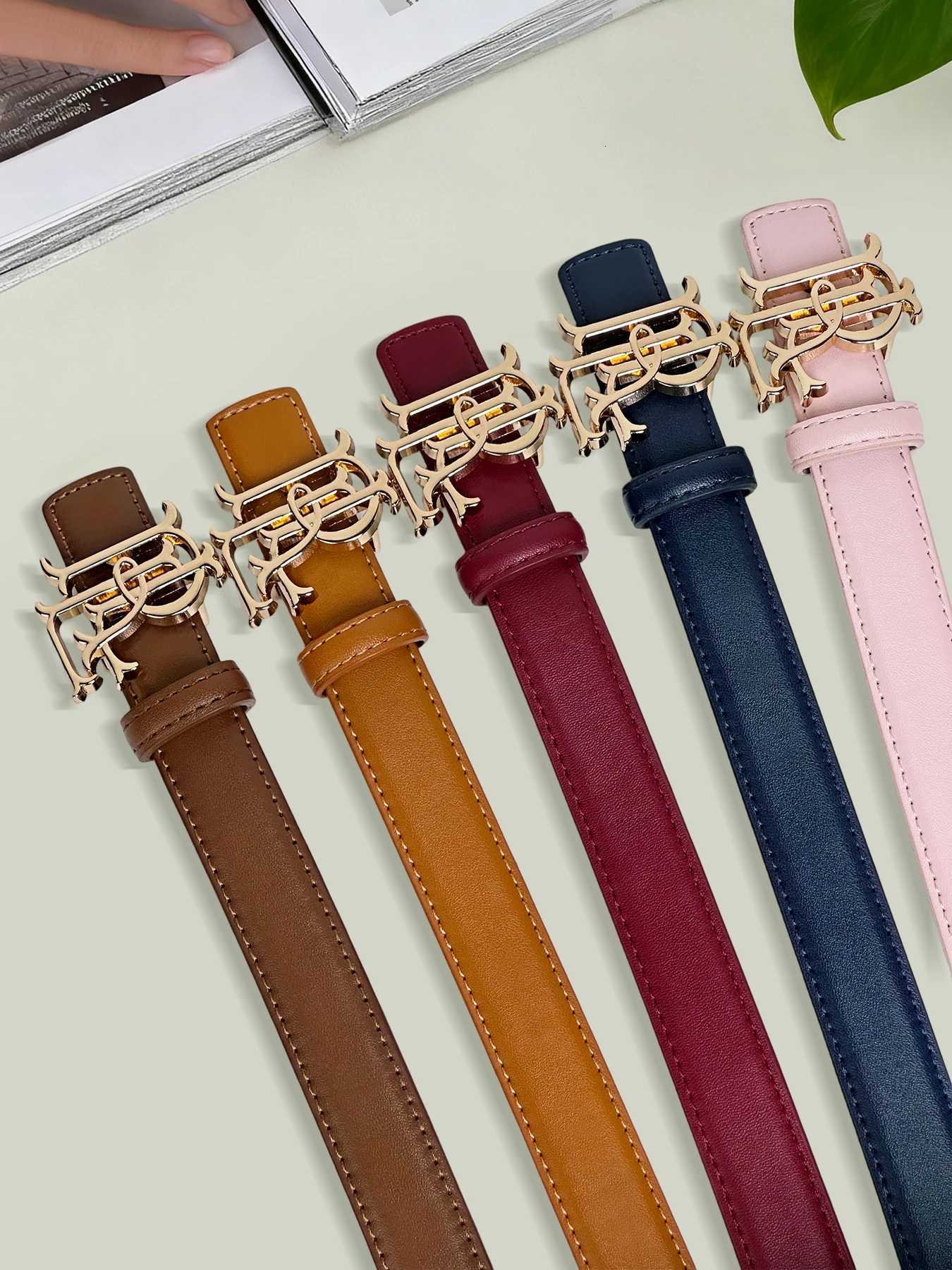 plus Size Womens Belt with Extended Waistband And Gold Letter Buckle Luxury Jeans Accessory for Stylish Waist DefinitionT260612