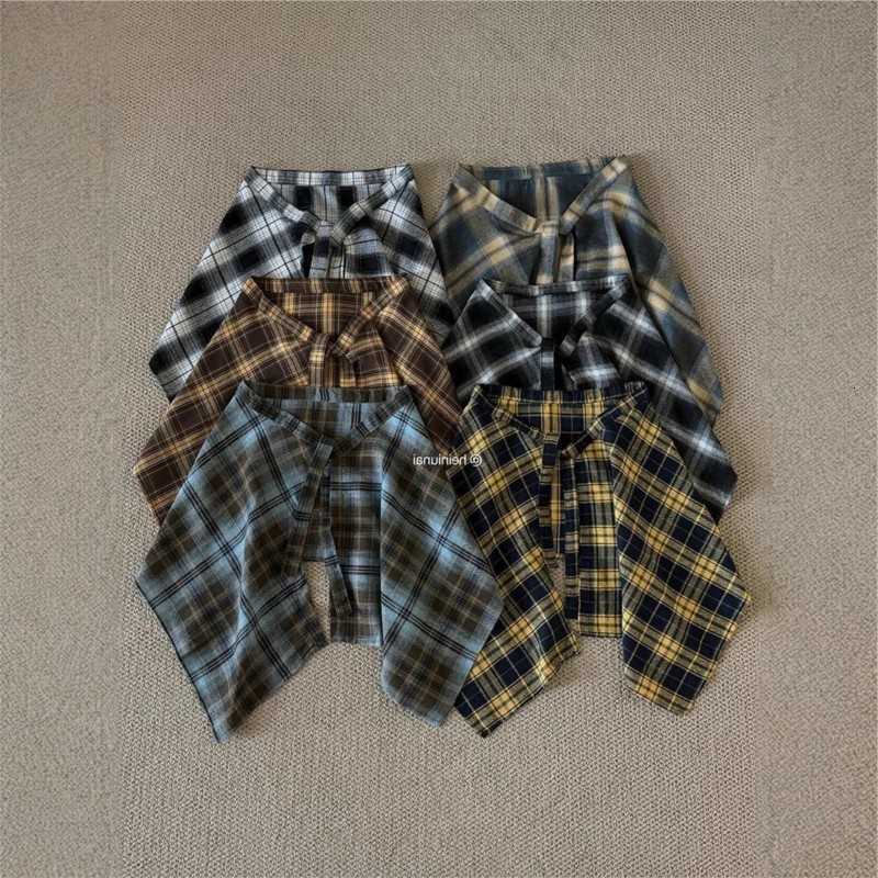 Flap Womens Retro Plaid Butt Inner Layered Skirt Hem Covers Hips Shirt Hem Extender Versatile Match Sweaters Blouses Tops M260612