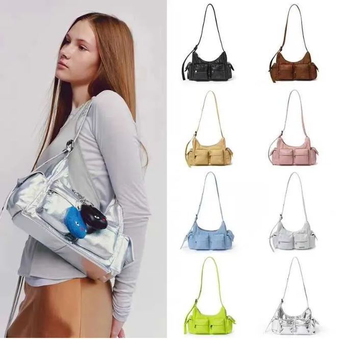 Samo Ondoh Korean New Fashion Womens Underarm Motorcycle Bag Samoondoh Large Multi-Pocket New Adjustable NEW Hot Shoulder Classic Bags