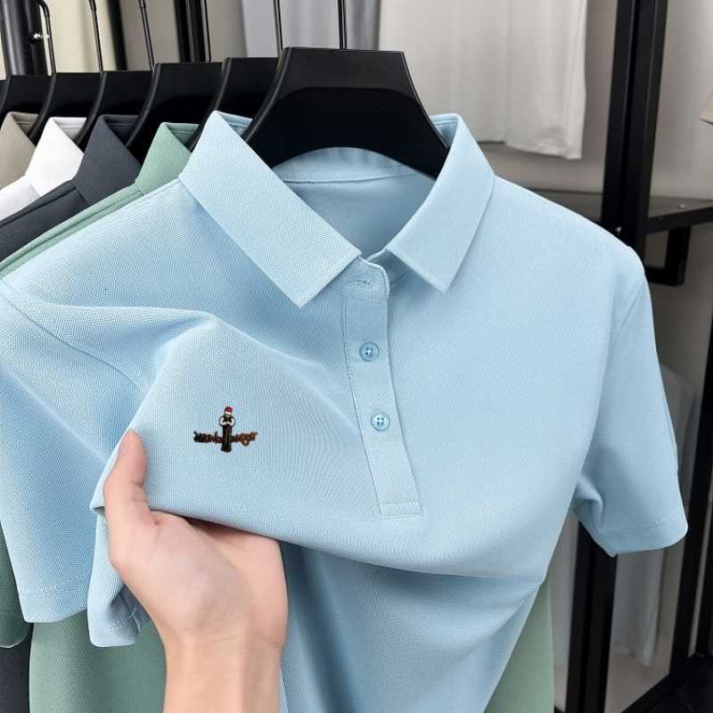 short brand mens sleeve shirt new trend breathable Korean style casual T-shirt fashion cartoon embroidery top M260612