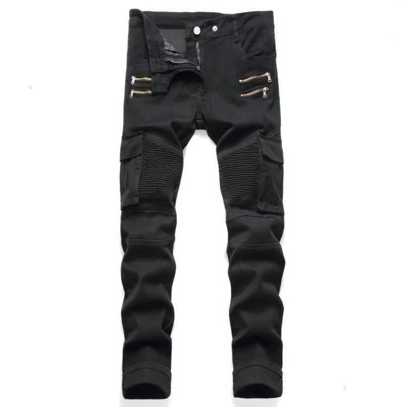 Bike Mens Jeans Pantaloni da ciclismo Army High end Straight Fit Casual Denim S260612