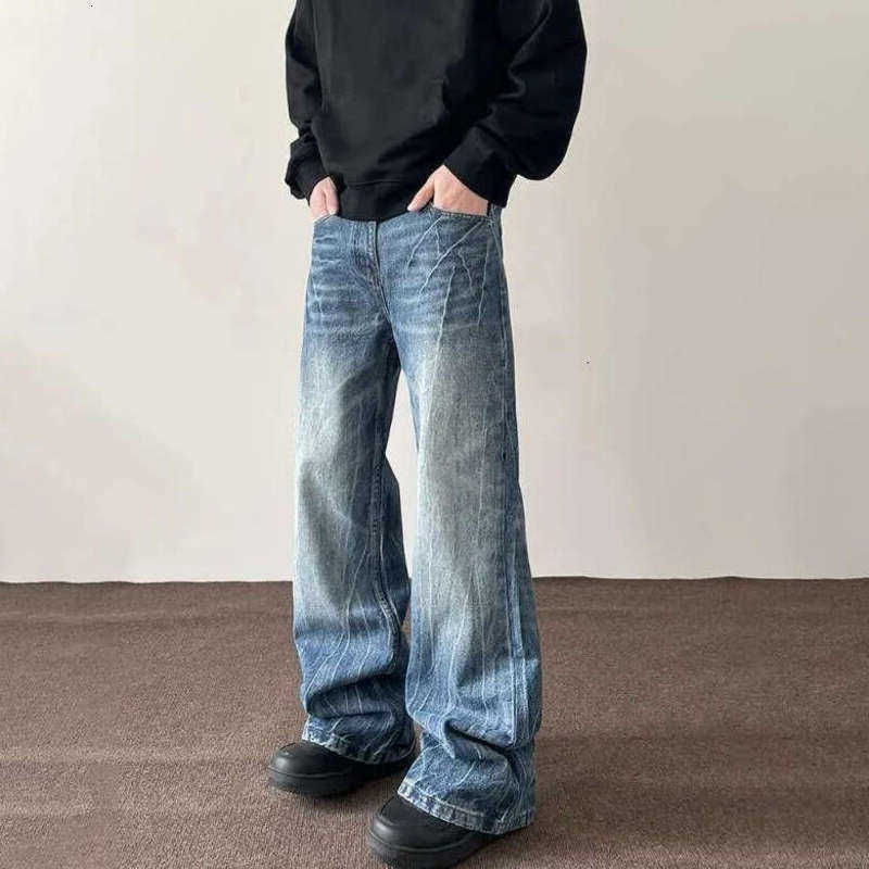 Men Designer Pants Mens Jeans Denim Jeans Vintage Light Blue Distressed Washed Trousers For Men Casual Daily Party Streetwear Q260612