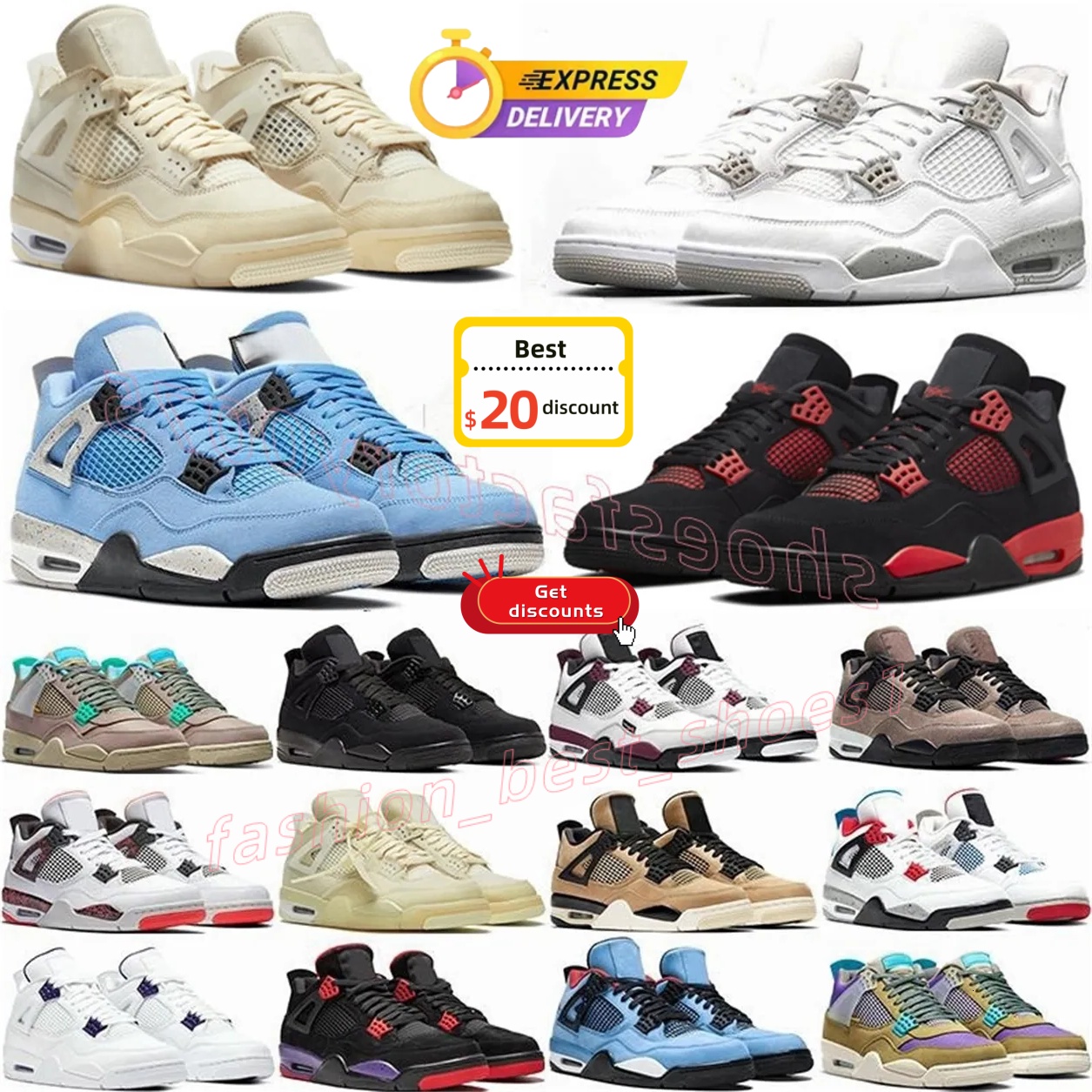 Grande taille 14 15 16 Chaussures de basket-ball 4 Hommes Femmes 1 3 11 Bas Bleu Université Blanc Rouge Thunder Gris Voile Violet Noir Rose Chat