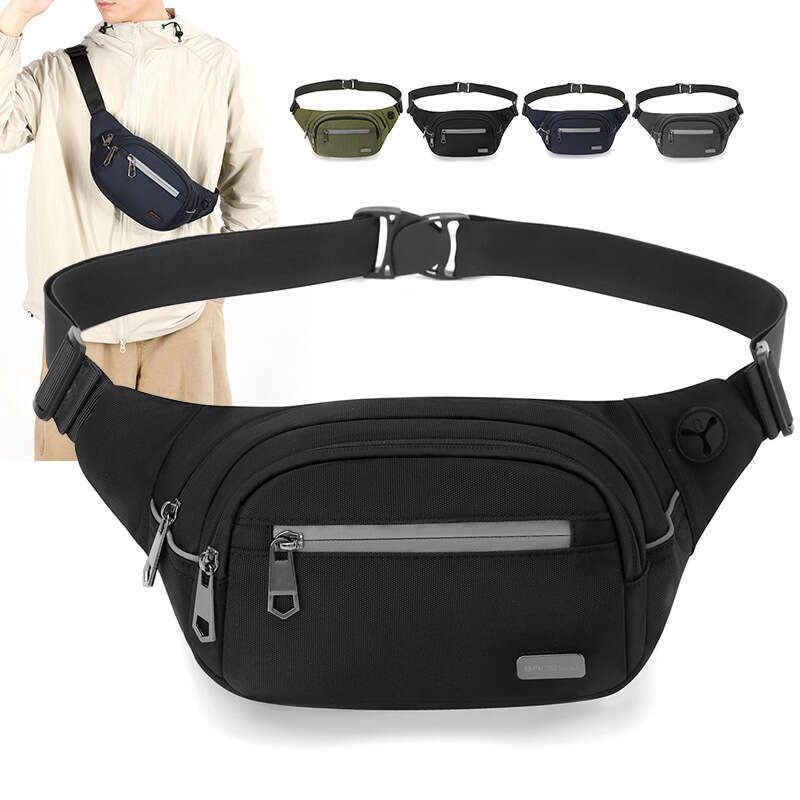 Men S Waterproof Crossbody Fashionable Chest Outdoor Cycling Waist Multifunctional Shoulder Bag Lightweight Trendy Backpack High Quality Luxury Bag