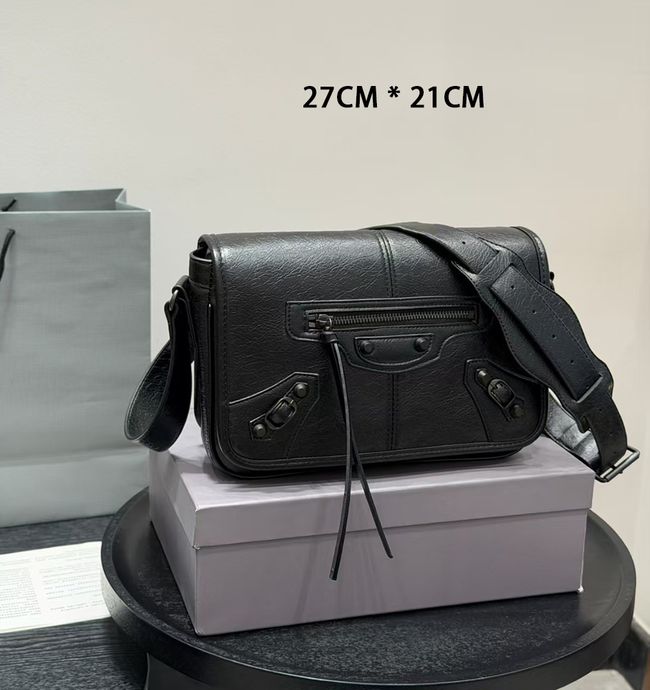Nano Motorcycle bag designer Rivet Crossbody bag genuine leather Y2k Classic messenger bag