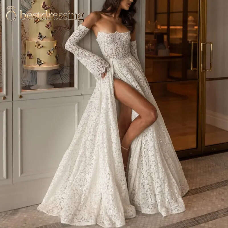Luxury White Dubai Arabic Mermaid Dresses Applique Lace Tull Court Train Wedding Dress Bridal Gowns Vestidos De Novia Bd612