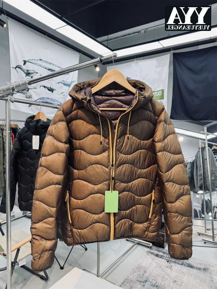 Winter Mens Down Coat Hooded Warm Casual Outerwear Long Slve Solid Color Unisex Outside Waterproof High Strt Mens Jacket Q260612