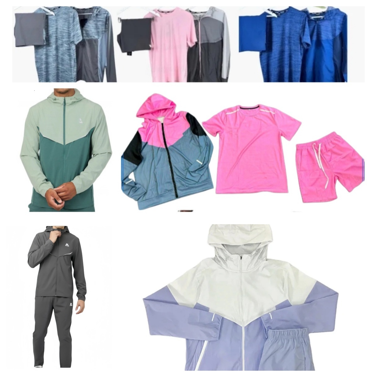 monterex tracksuit kid tech 3-piece set Mens tracksuit sports fiess suits running shirts shorts quick dry sportswear gym t-shirt sweatpants 087 b1 8
