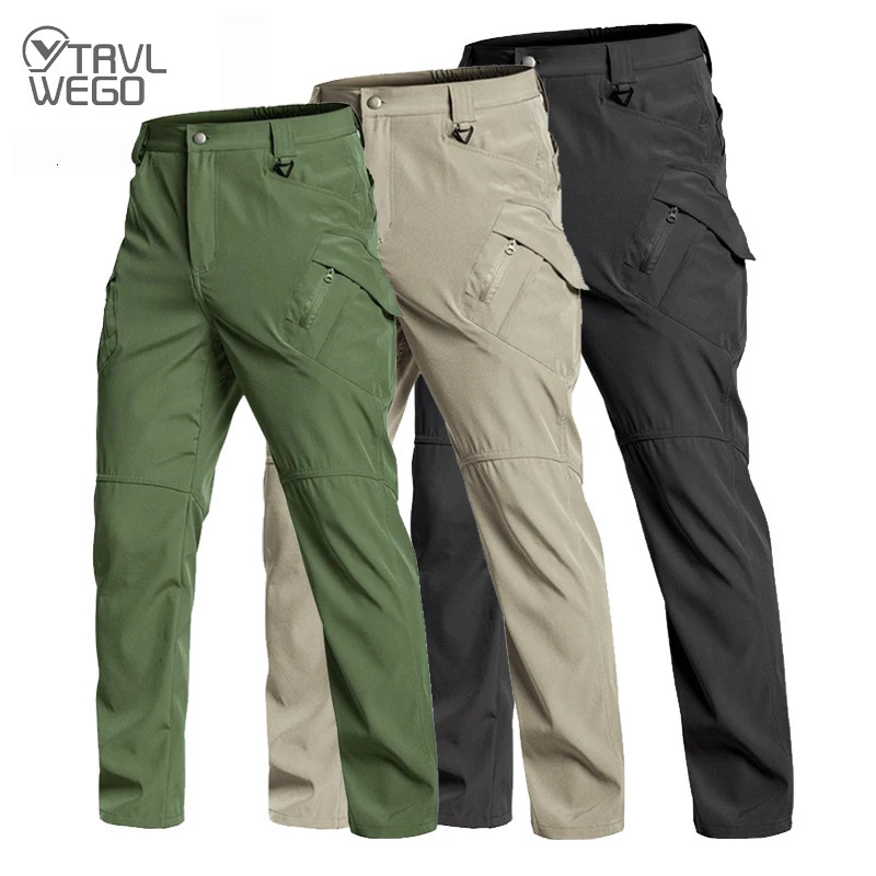 Mens Tactical Hiking Pants Spring Autumn Wear-Resistant Multiple Pockets for Camping Fishing Hunting Climbing Trekking 260612