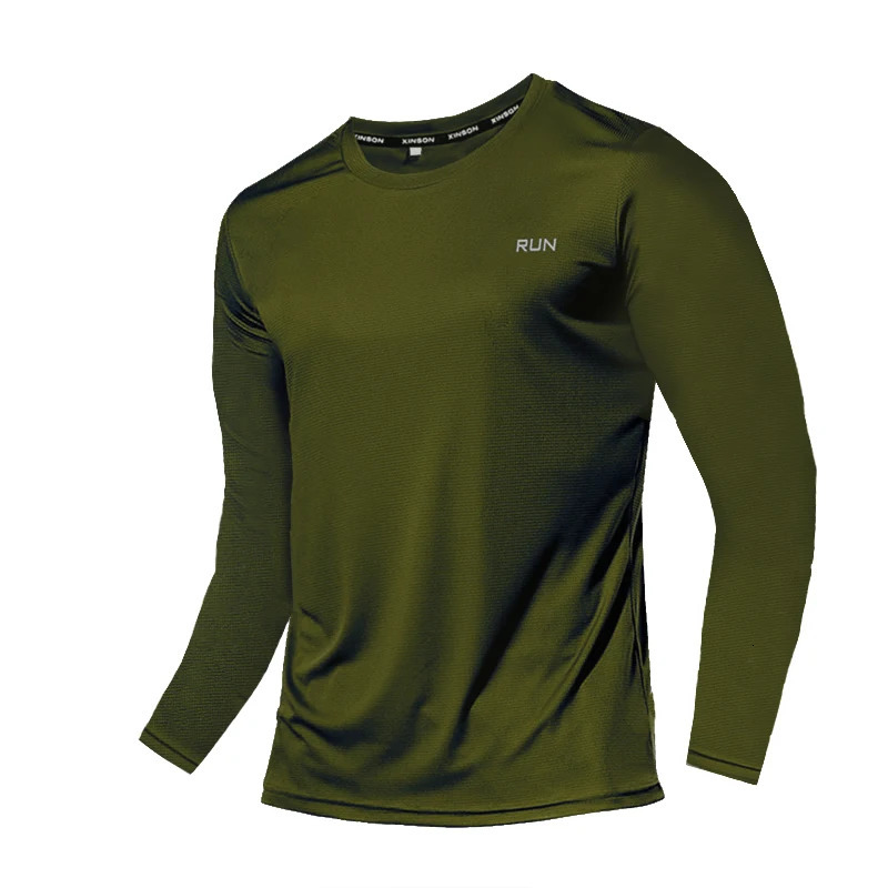 Summer Ice Silk Long Sleeve T-Shirt Men Quick Dry Breathable Air Conditioning Outdoor Sun Protection Running Outer Wear 260610