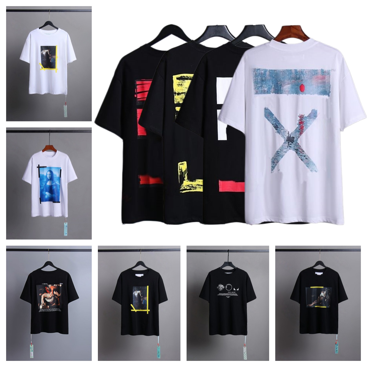 mens T shirts designer tshirt Luxury Letter Print White Shirts Women Loose Short Sleeve Tees Man Casual Cotton womens crewneck casual loose graffiti
