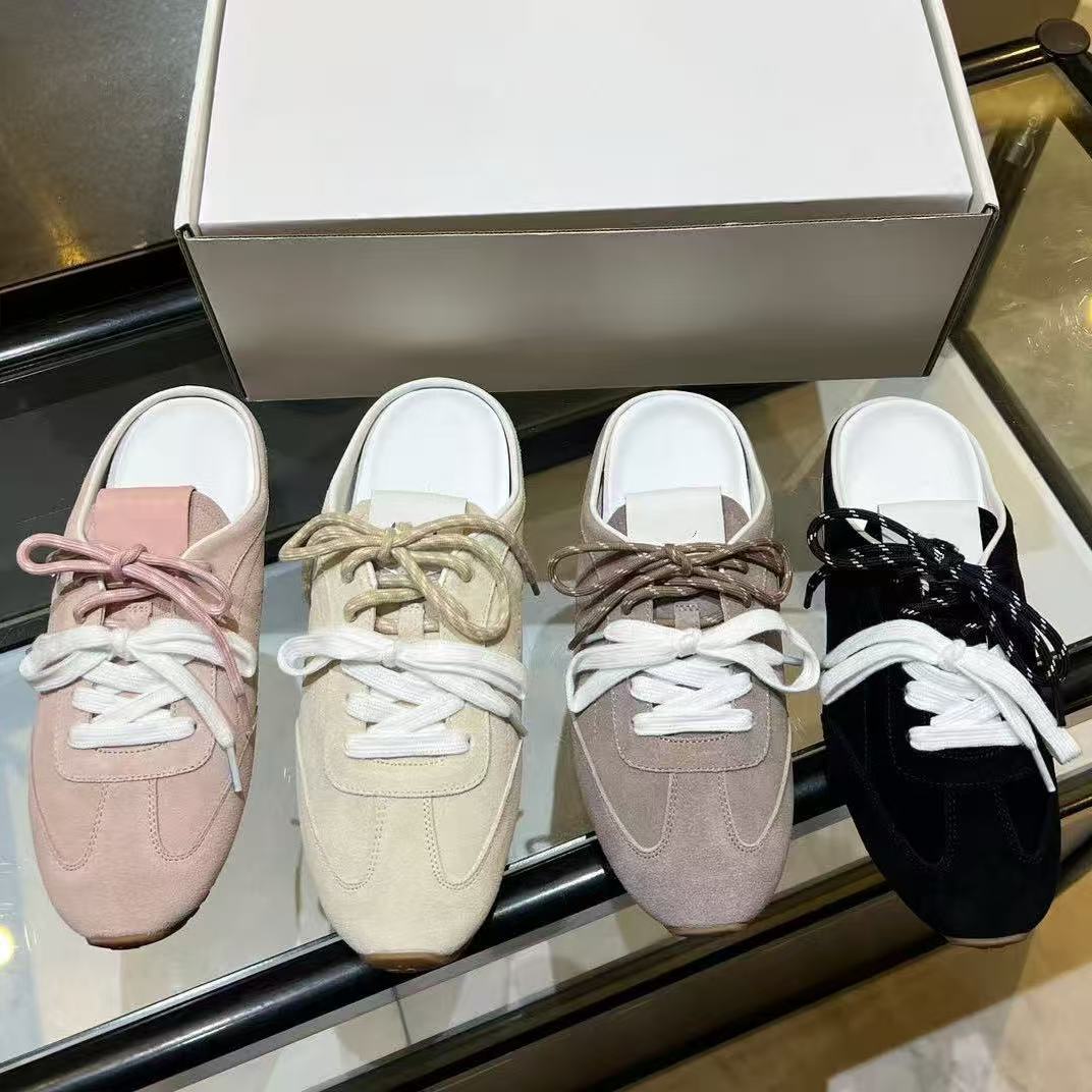 Top quality slipper slides Sheepskin loafers Flat heel mules slippers slip on Vacation walk shoes Luxury designer slippers womens Factory footwear 3
