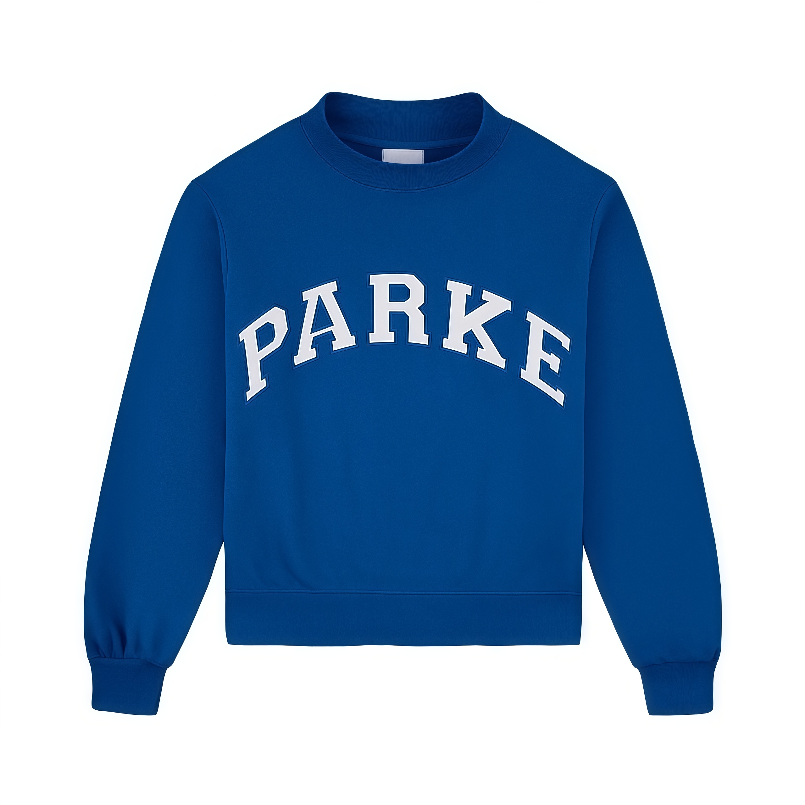 2026 New Niche Parkes Embroideried Mockneck Sweatshirts High Quality Blue Women Designer Cotton Jumpers Parked Crewneck Fashion Loose Pullover Ho-image-863686263