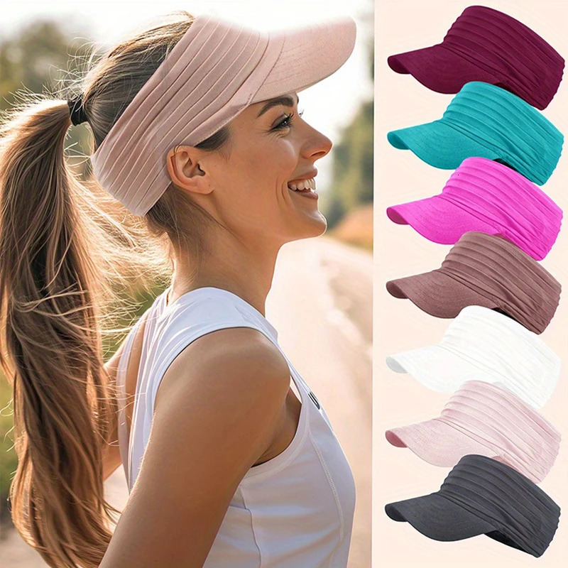 Spring and summer empty top sun hat outdoor mens and womens fashionable sports quick drying sun hat adult running duckbill hat260611