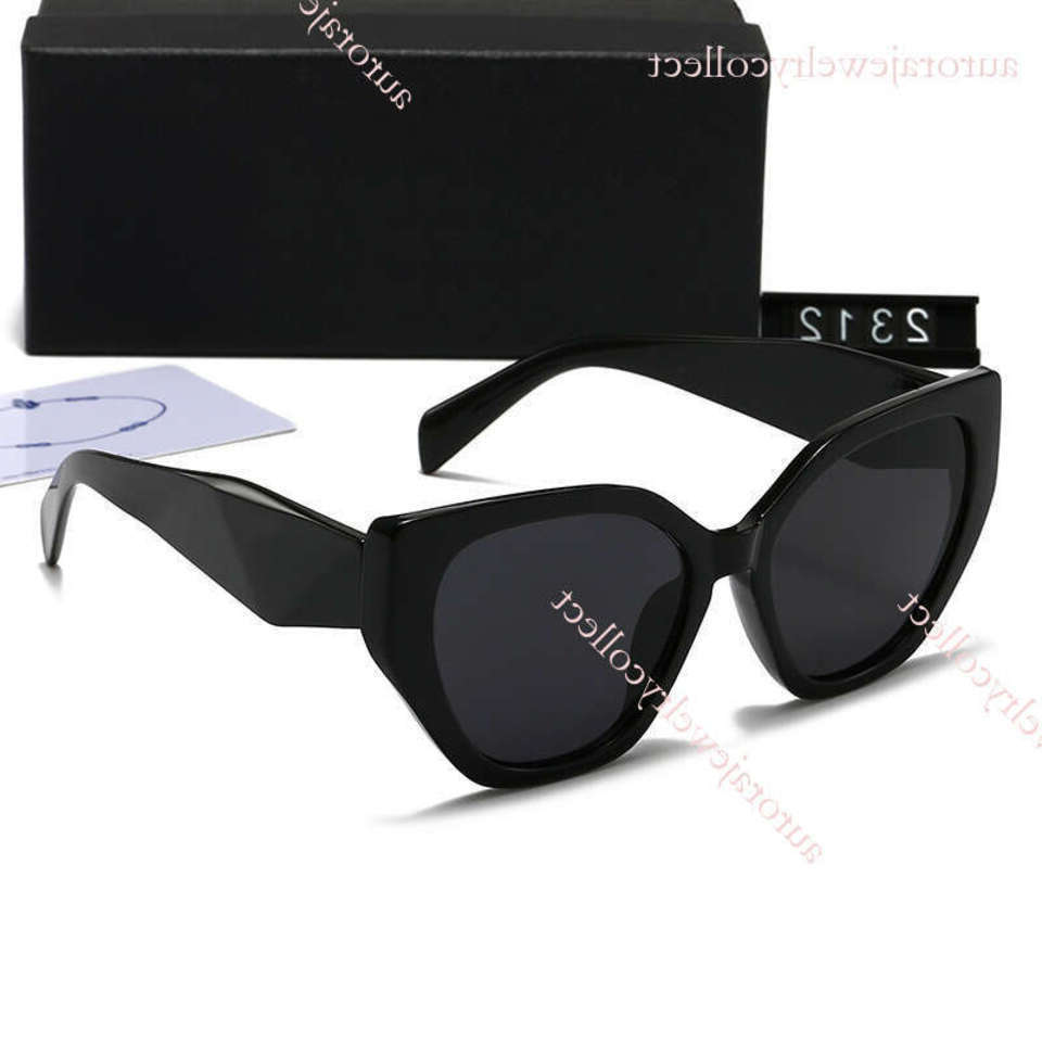 men sunglasses pradias Style Personality Large Frame Cat Eye Korean Version Hip Hop Sweet UV Protection Sunglasses 2312