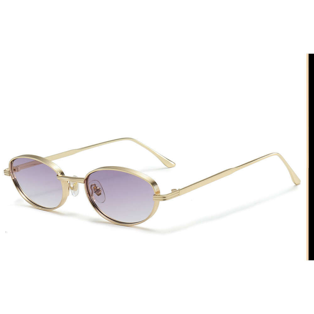 New Anti-Uv Men, European And American Style, Metal Cat-Eye Retro Gradient Color, High-End Sunglasses For Women, Summer Laotie