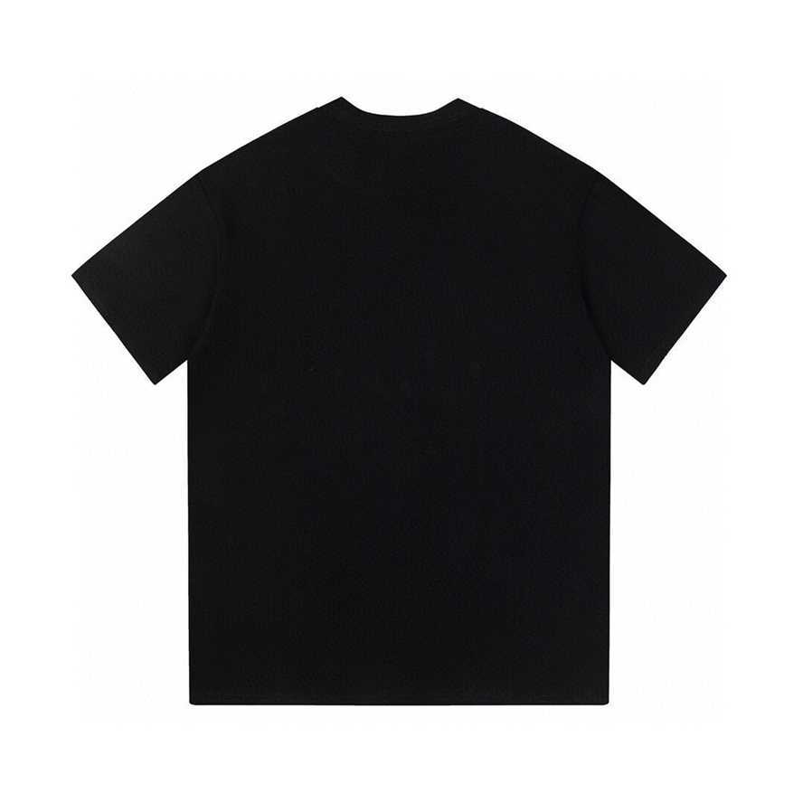 Camiseta de manga corta unisex holgada informal bordada con logotipo pequeño impreso de nuevo modelo M Mengjia de gama alta {categoría} {categoría}