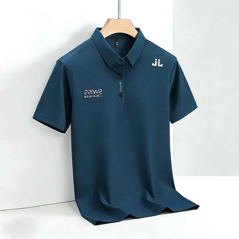 Sleeve Short Mens Fashion Shirt Business Casual Ice Silk Fabric Comfortable Breathable Top for Summer M260612