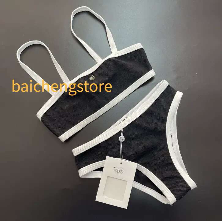 Luxury Brands Women's Swimwear Swimsuit Sexy Strap Style Backless Bra Slimming Summer Push Up High Waist Two Piece Bikini Set Bathing Suit Beac
