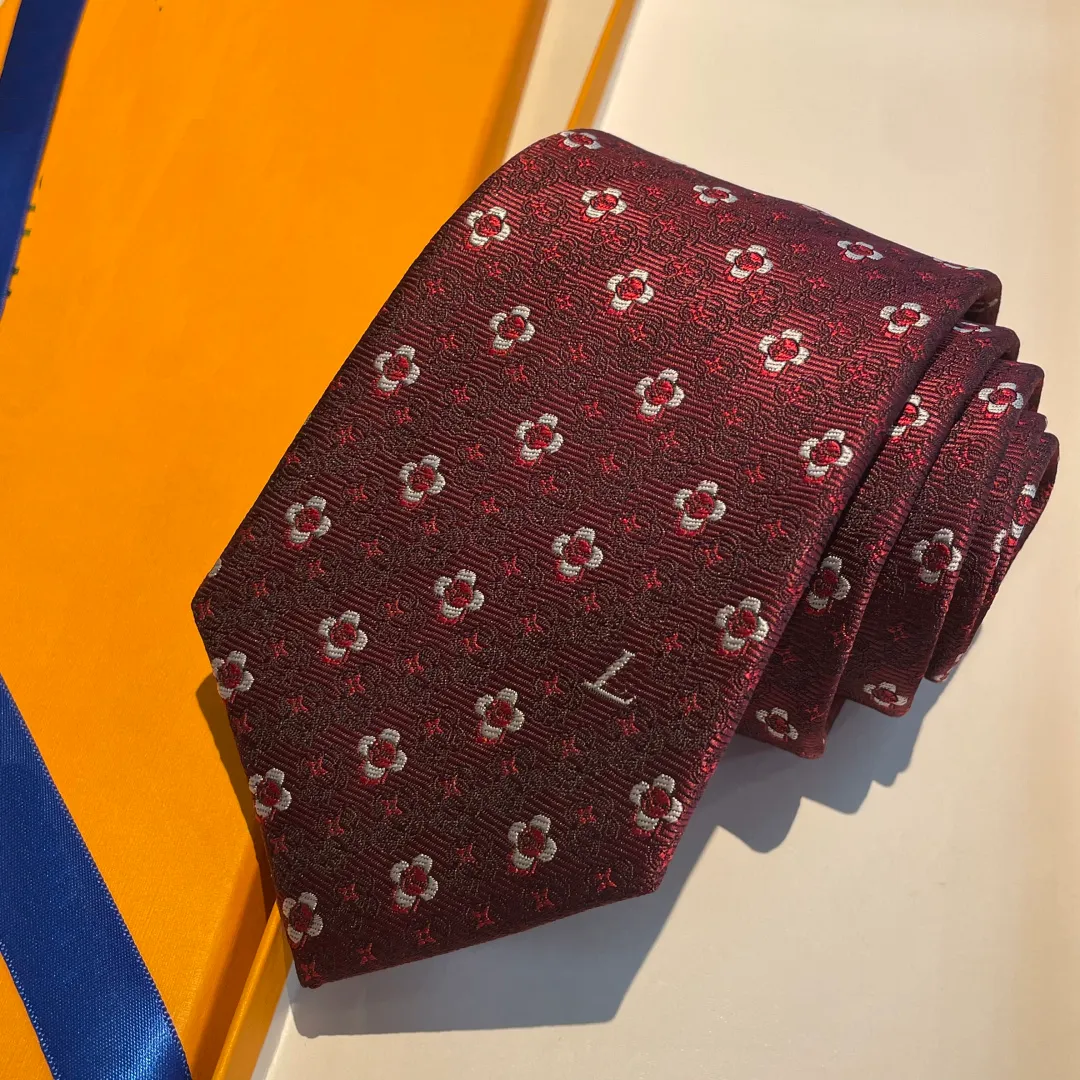 Tie designer tie ties men designer luxury high quality brand business flower neck wedding neckties retro party casual silk ties very pretty Brand Bu