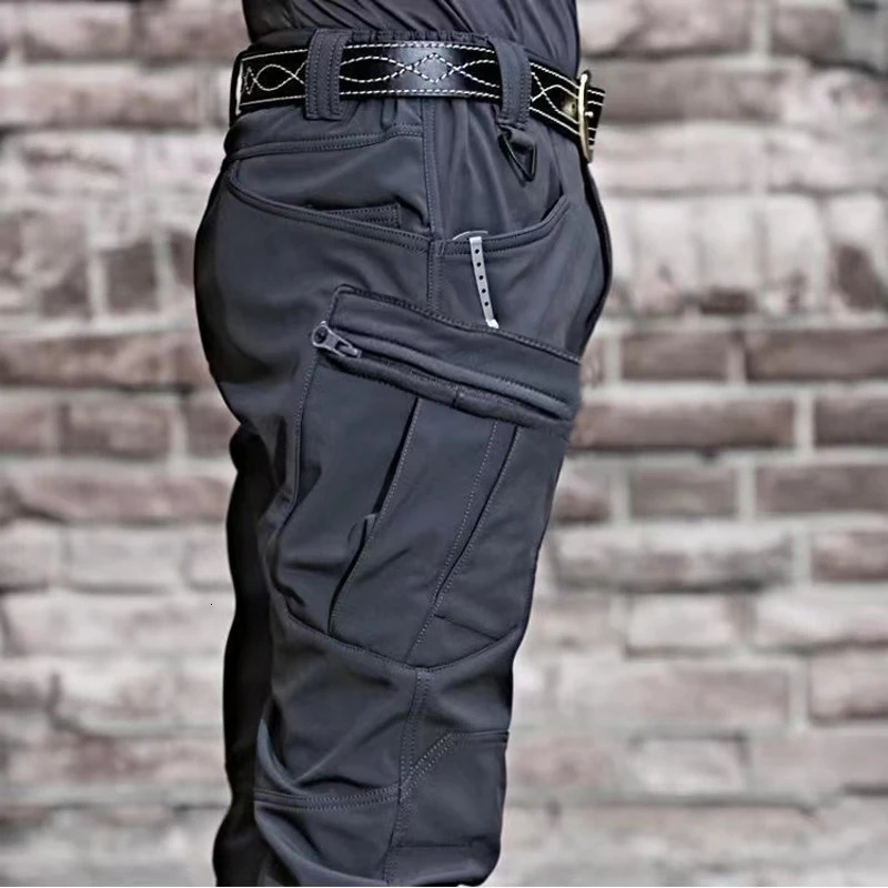 Mens Military Cargo Elastic Camping Hiking Trekking Climbing Outdoor Sports Trousers Spring Autumn Tactical Quick Dry Pants 260612