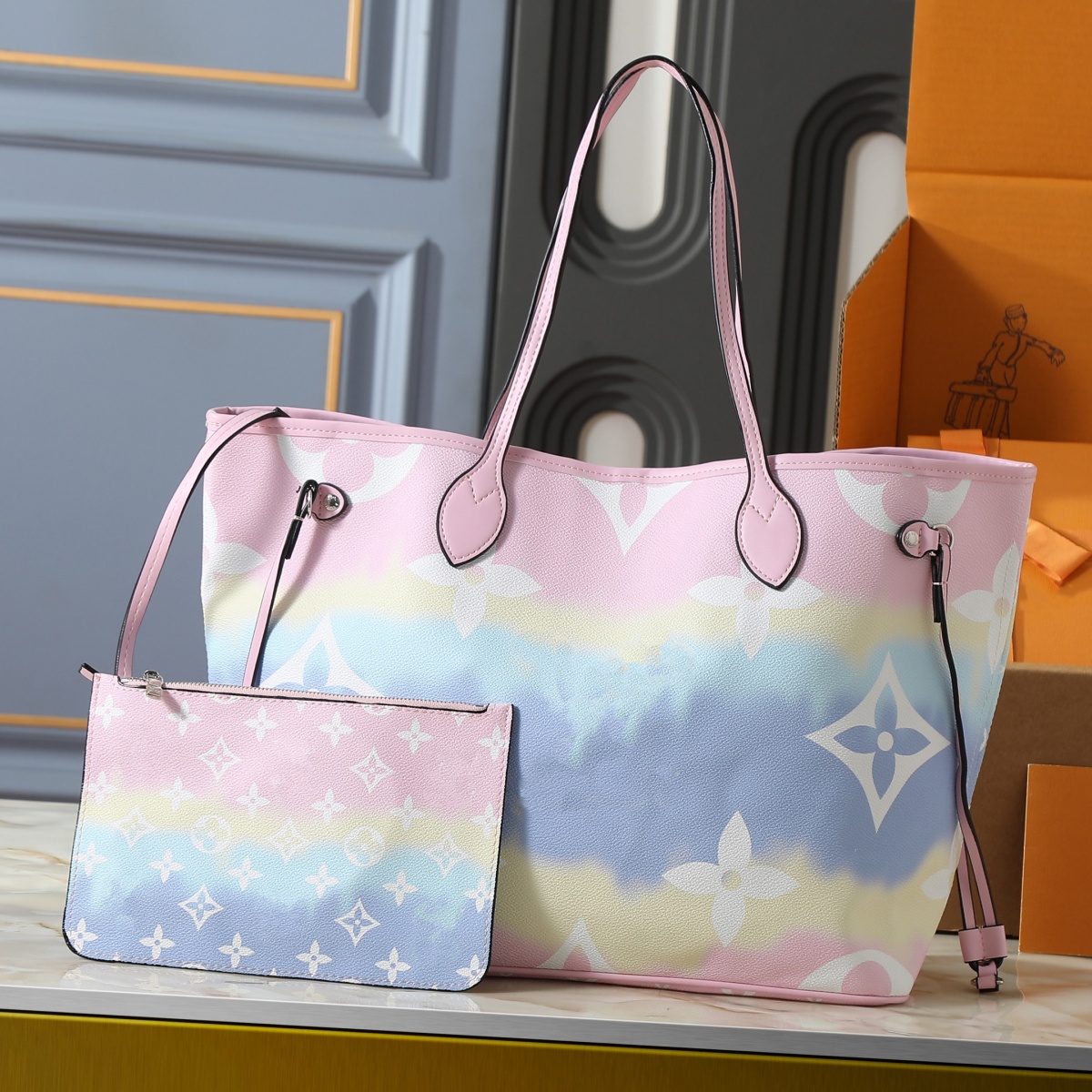 Tote bag female new fashion niche design summer senior sense large capacity commuter shoulder bag
