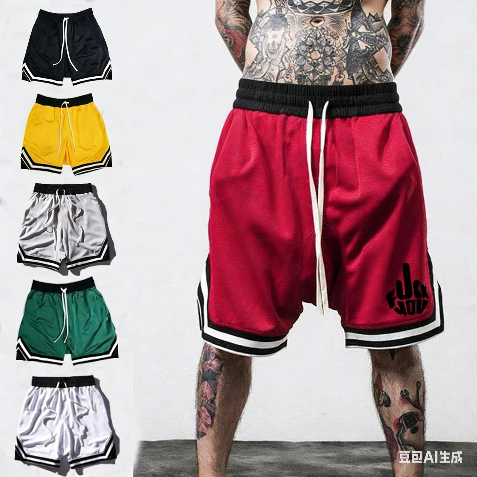 Summer Shorts Male Fashion Sports Fitness Short Trousers Breathable Pant Y2k Running Clothing Moto 260612