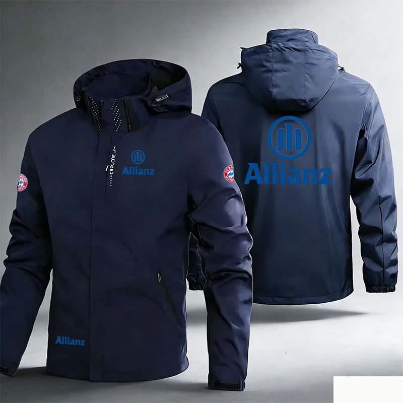 2026 Allianz SpringSummer Outdoor Jacket Mens and Womens Racing Windproof Waterproof ThreeinOne Hat Detachabl 260611