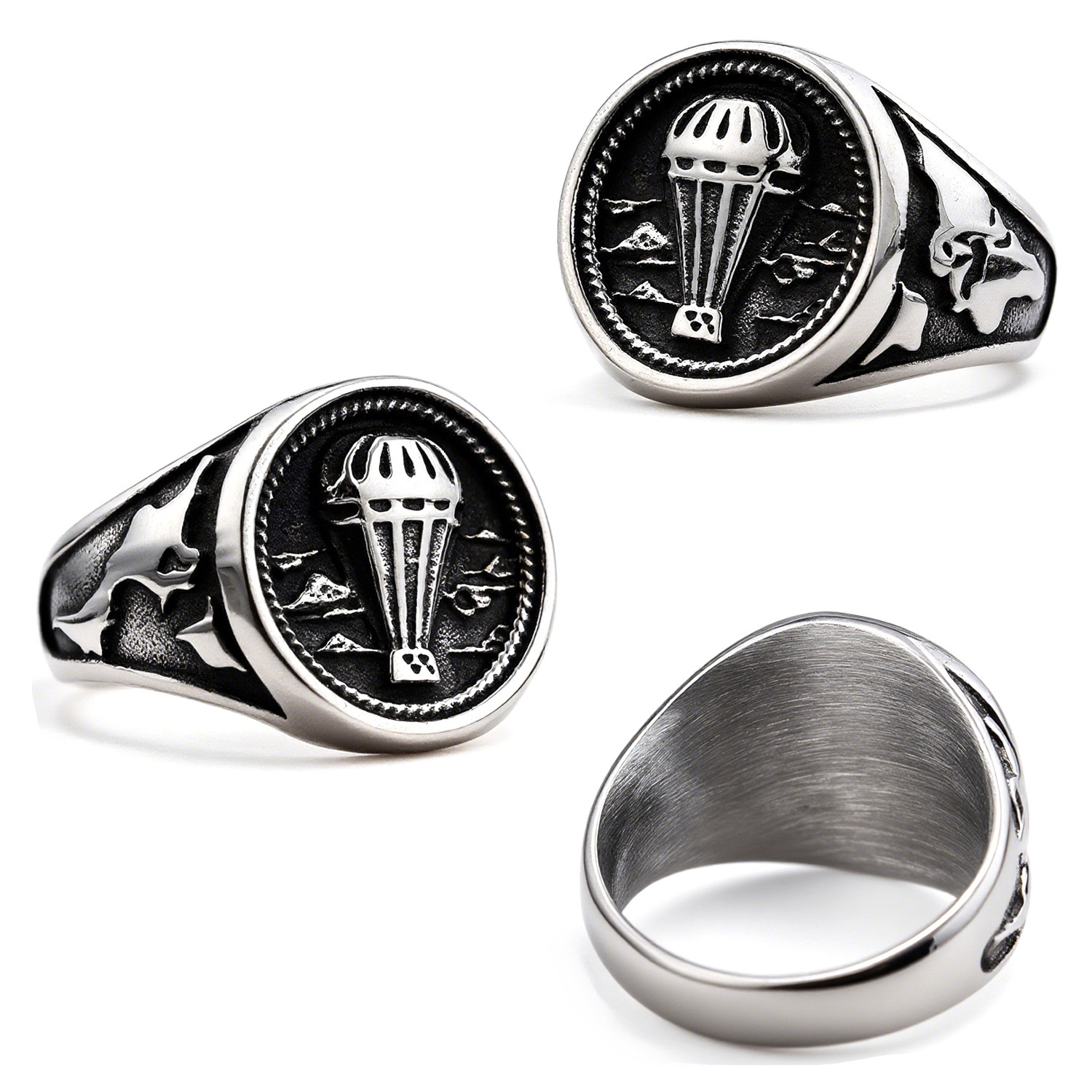 High quality New stainless rings men women on clearance. Stainless steel DIY microphone design. Wholesale accessories for Europe and America