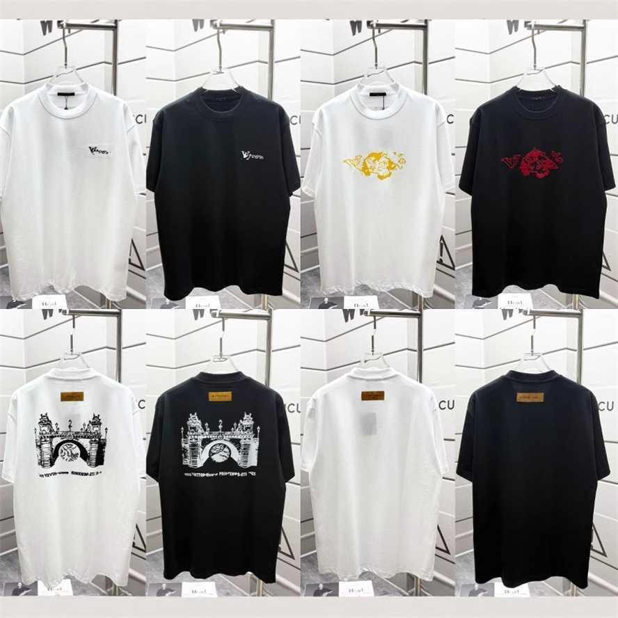 Correct version L-brand short-sleeve new classic pattern T-shirt unisex{category}{category}S2N5