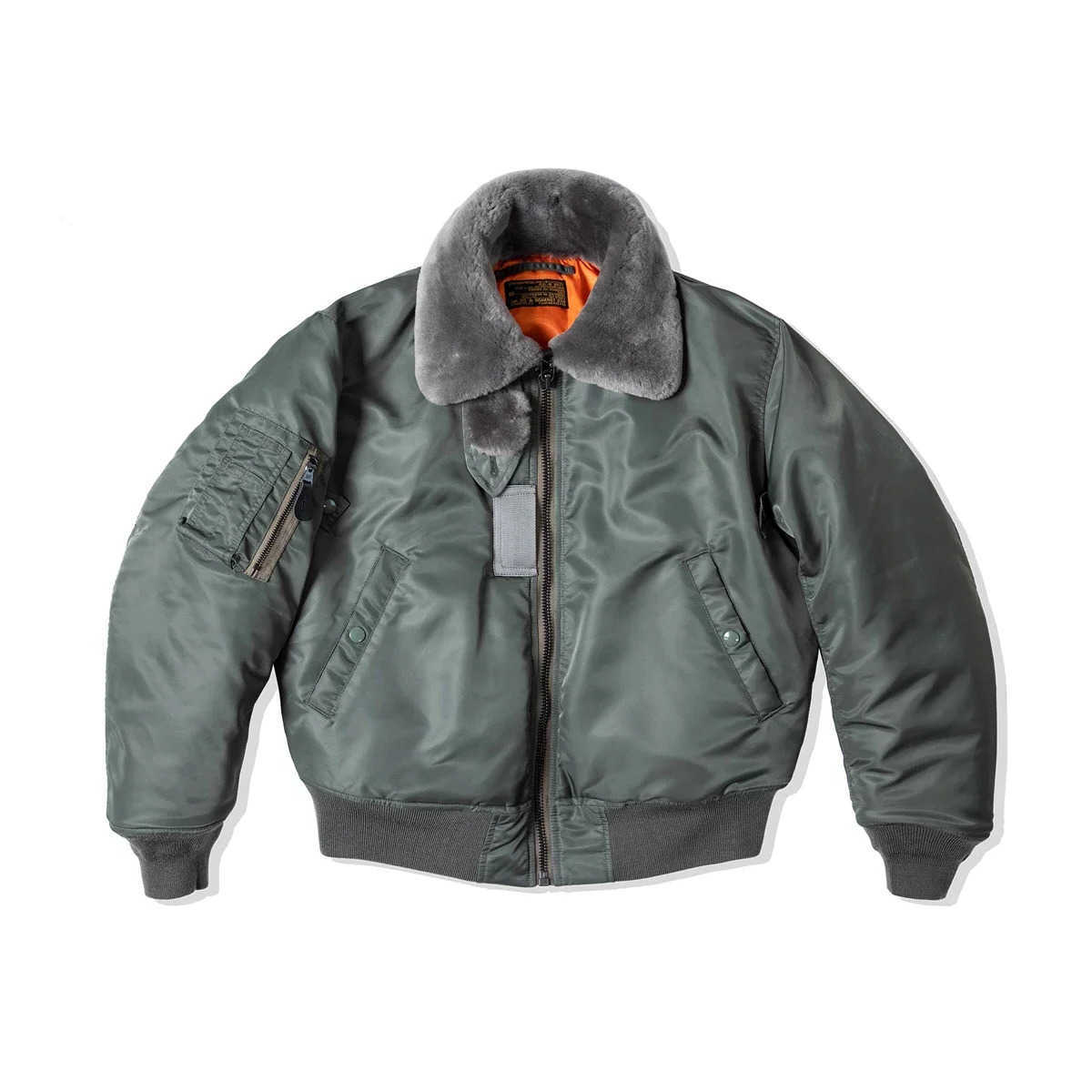 Red Tornado Type B-15D Bomber Jacket WWII Air Force Pilot Winter Mens Insulated Coat Q260612