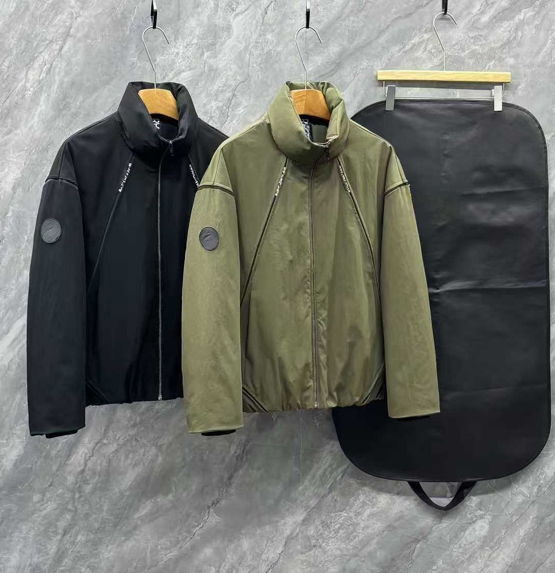 Designer Luxury French Parka Puffer Jacket a fashion forward winter outerwear featuring impeccable patchwork tailoring boutique synchronized edition