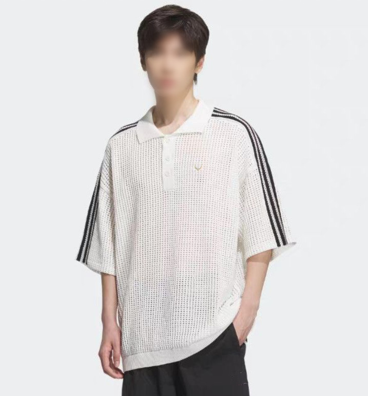 New men's knit Polos women's Polos brand Designer T-shirts Tees summer Loose breathable casual sports knitted T-shirt hollow-out embroider