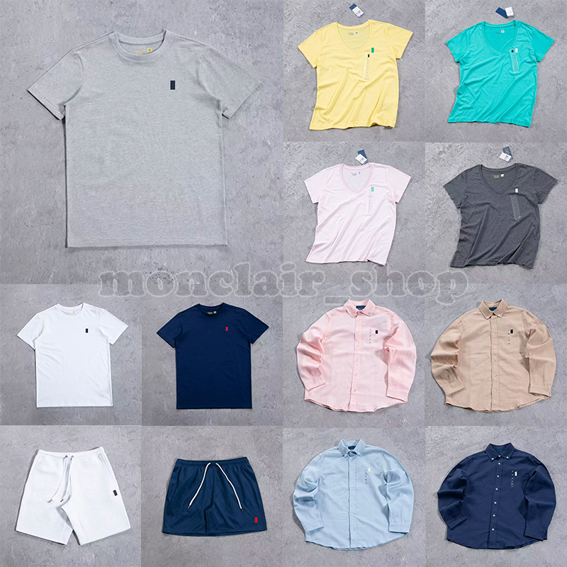 designer shirt mens graphic t shirt Pony Embroidered round-neck short-sleeved classic style polo short-sleeved short pants shirt collection