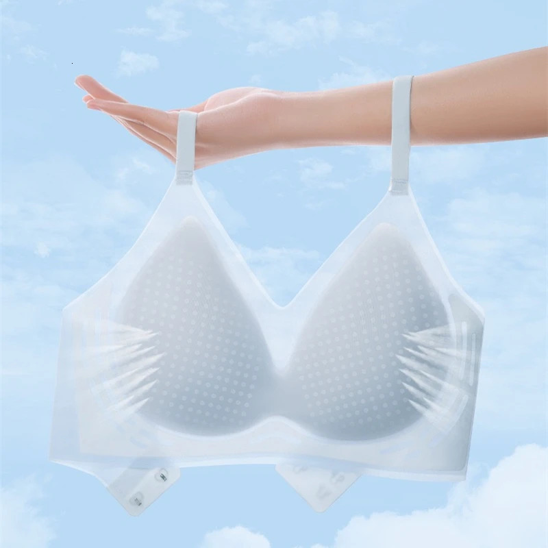 Ultrathin Ice Silk Seamless Underwear Womens Small Breast Gathering Wireless BreastReducing Cooling Beautiful Back Bra 260610