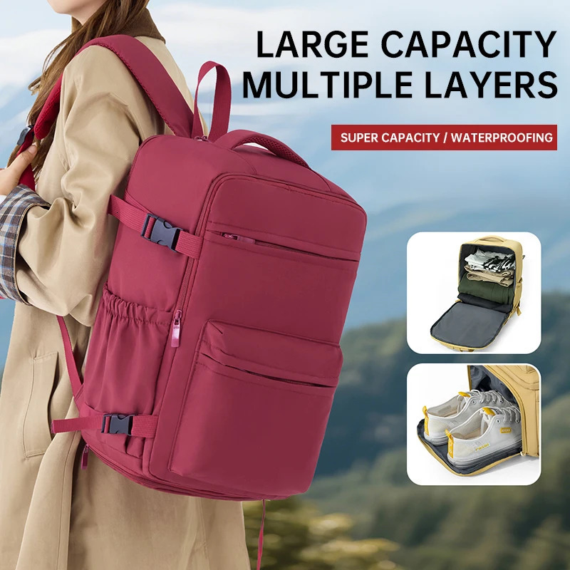 Travel Backpack Mens LargeCapacity 2026 Model ShortDistance Lightweight Womens Luggage School Bag Student Overseas Boarding 260611