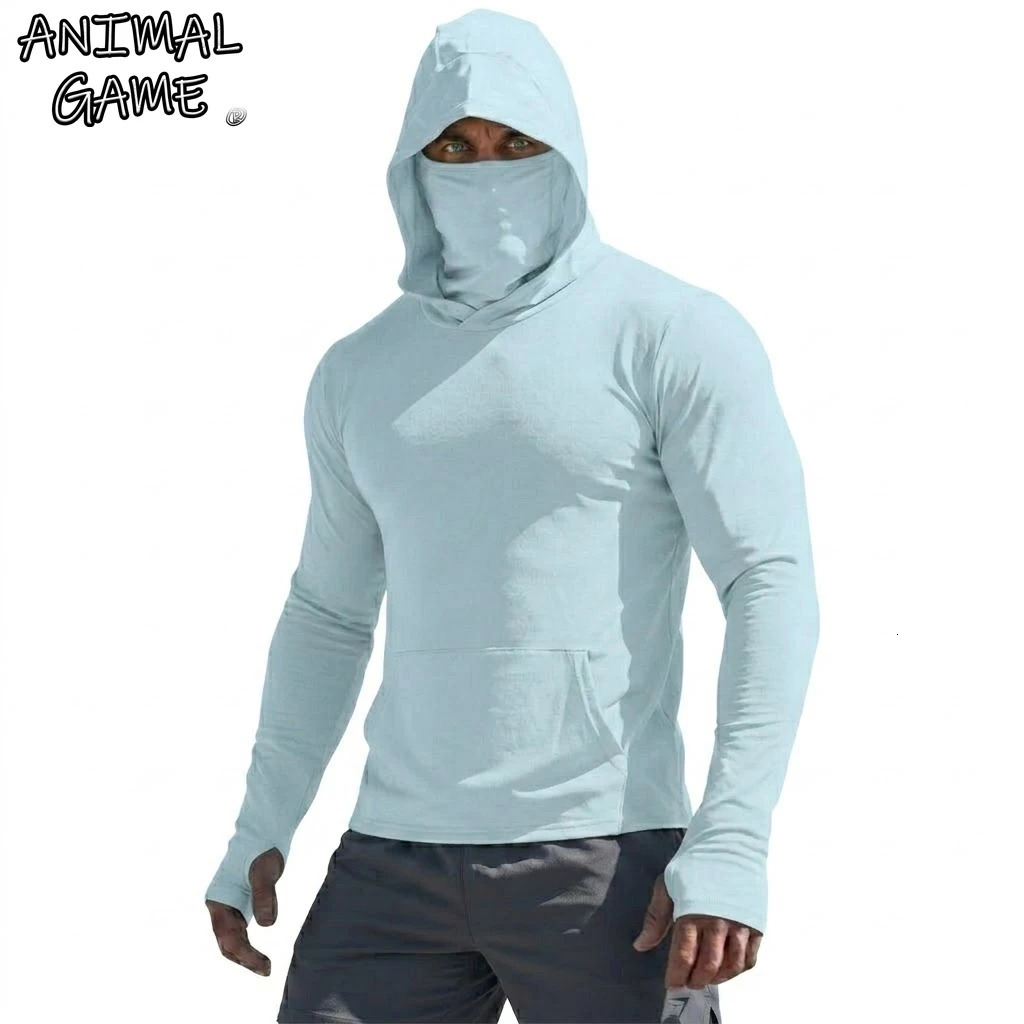 UPF50 Performance TShirt Man Long Sleeve Summer Hoodie Casual Sun Running Quick Dry Sunscreen Fishing Ice Silk Pullover Shirt 260611